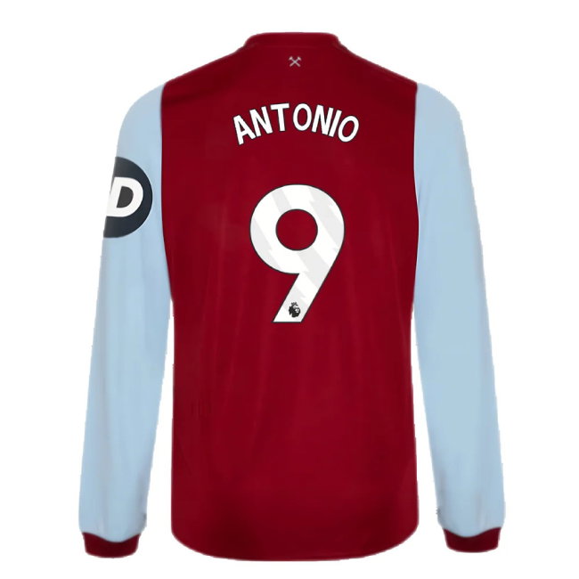 2023-2024 West Ham Long Sleeve Home Shirt (ANTONIO 9)-SoccerKits Hub | Buy Soccer Jerseys Online
